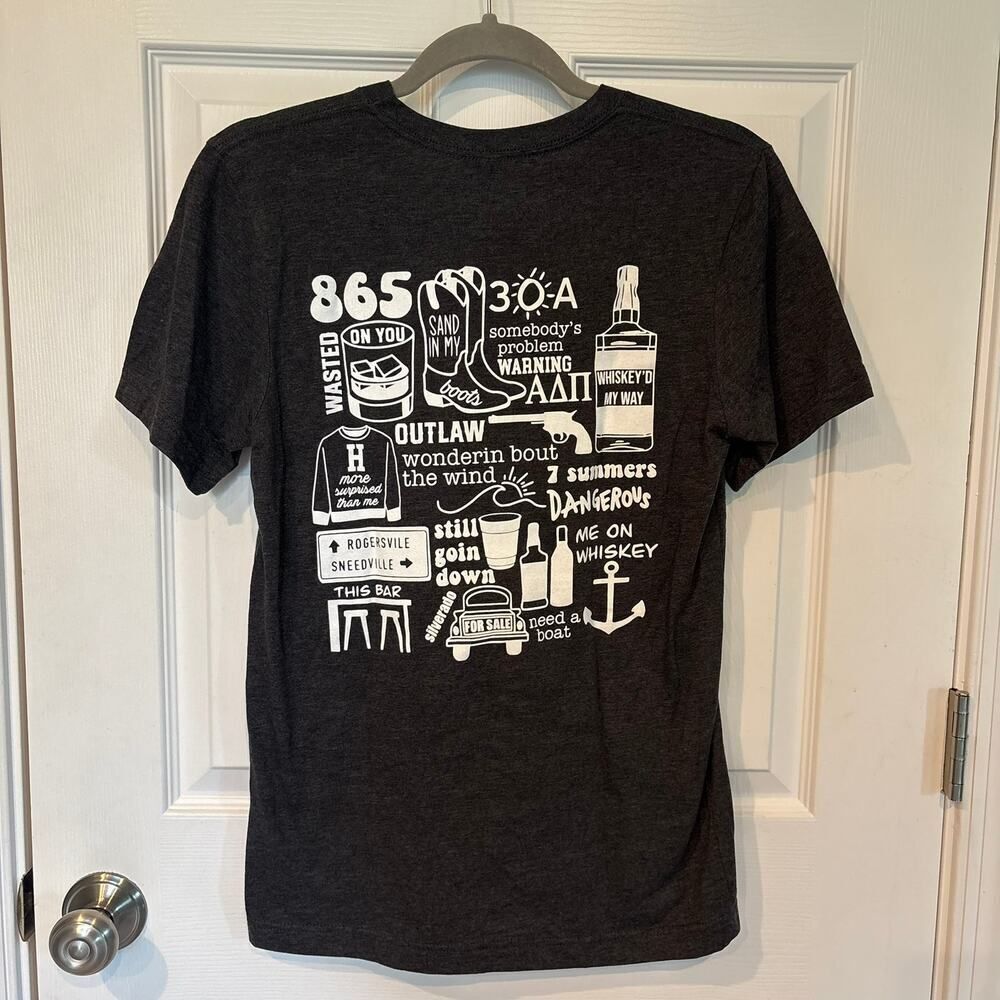Morgan Wallen Song Tee Gray Small